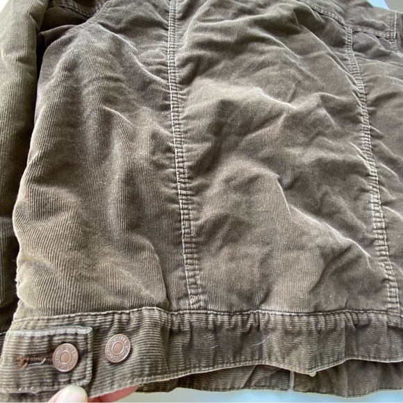 Levi’s 70520 brown corduroy faux Sherpa lined trucker jacket Large - Picture 9 of 11